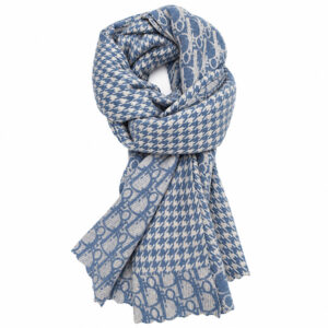 blue designer inspired scarf