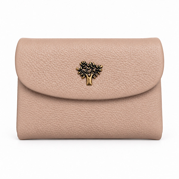 nude Tree of Life leather purse