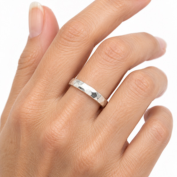 simple sterling silver band ring