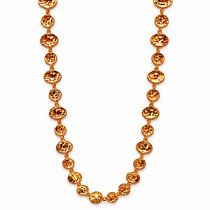 women's gold T-bar necklace with hammered finish