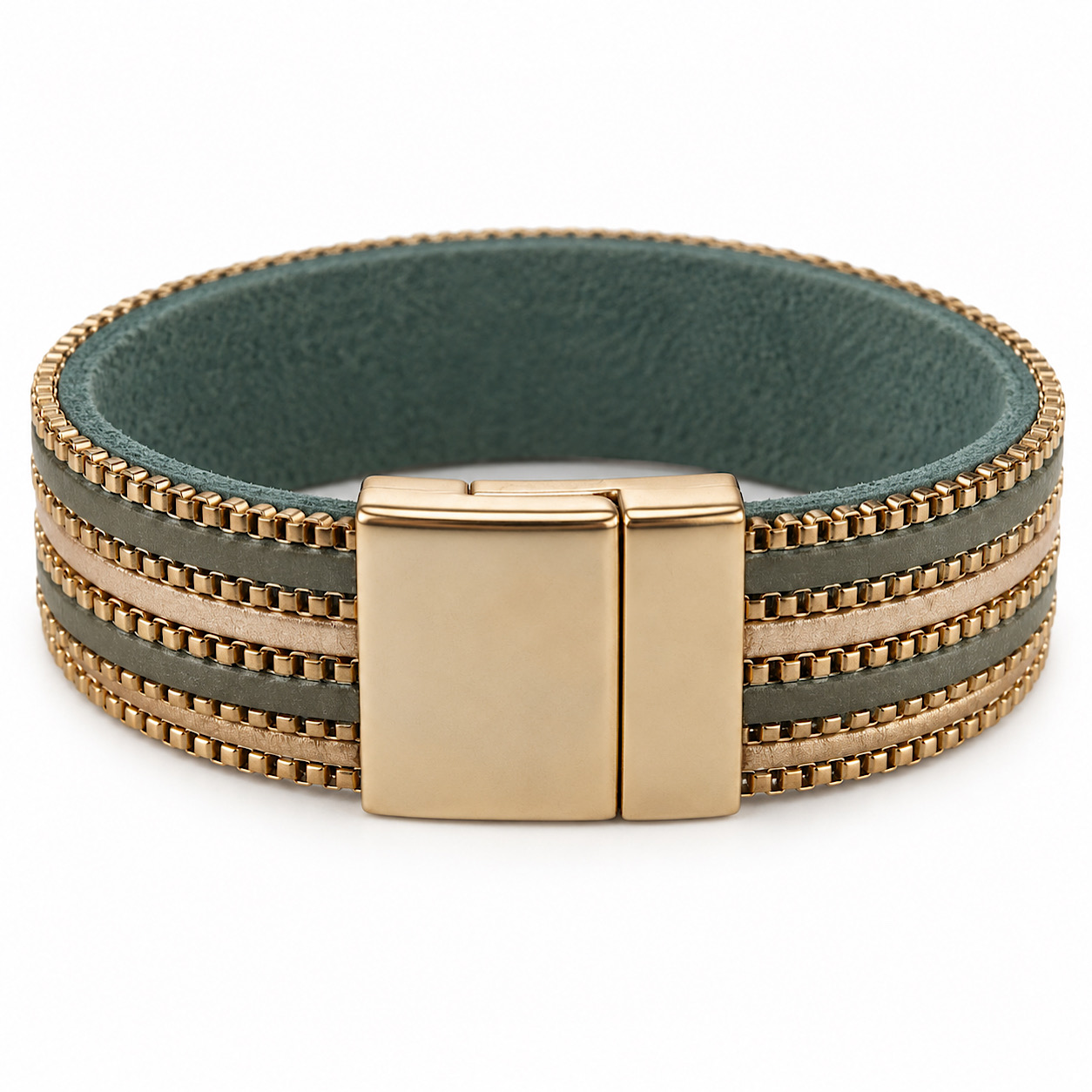 solid wide magnetic bracelet for women